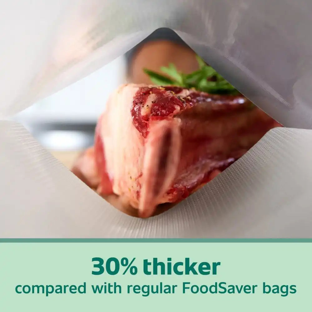 FoodSaver Heavy Duty Quart Vacuum Seal Bags, 44pk with Triple Threat Protection