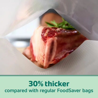 FoodSaver Heavy Duty Gallon Vacuum Seal Bags, 28pk with Triple Threat Protection